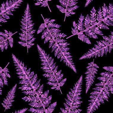 Eğrelti otu yapraklı suluboya desenli. Yaprak süsleme. Klasik botanik egzotik resim duvar kâğıdı.