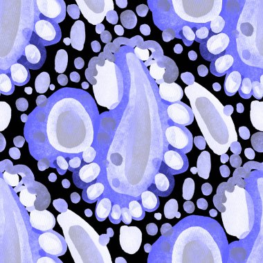 Suluboya, soyut, kusursuz desen. Parlak el yapımı elementlerle yaratıcı doku. Soyut renkli yazdırma.