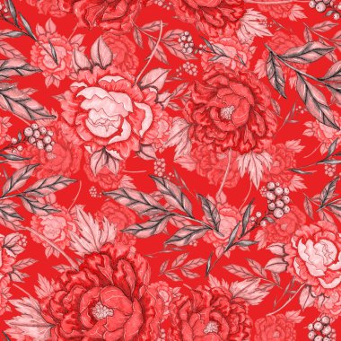 Çiçek buketli suluboya desenli. Klasik botanik çizimi. Her türlü tasarım için zarif bir dekorasyon. Renkli ve soyut çiçekli moda baskısı. Suluboya dokusu.