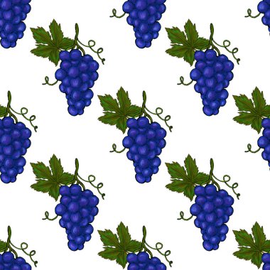  Üzümlü, yaratıcı, kusursuz desen. Yağlı boya etkisi. Parlak yaz baskısı. Her amaç için harika bir tasarım