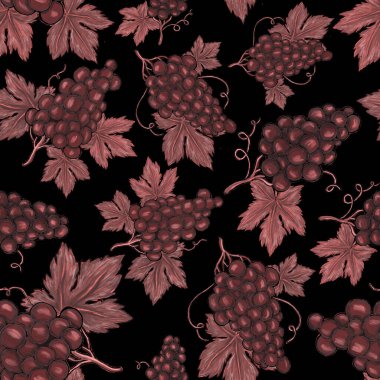  Üzümlü, yaratıcı, kusursuz desen. Yağlı boya etkisi. Parlak yaz baskısı. Her amaç için harika bir tasarım