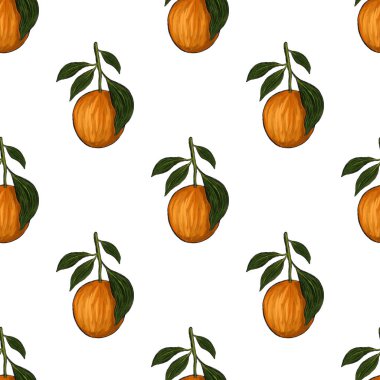 Portakallı, yaratıcı, kusursuz desen. Yağlı boya etkisi. Parlak yaz baskısı. Her amaç için harika bir tasarım