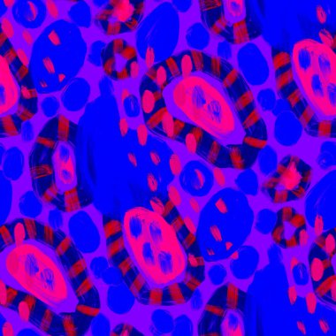 Güzel, parlak soyut elementlerle, yaratıcı, kusursuz bir desen. Her türlü tasarım için renkli bir doku. Grafik olarak soyut bir arkaplan. Çağdaş sanat. Modern tarz modaya uygun. Yağlı boya etkisi.