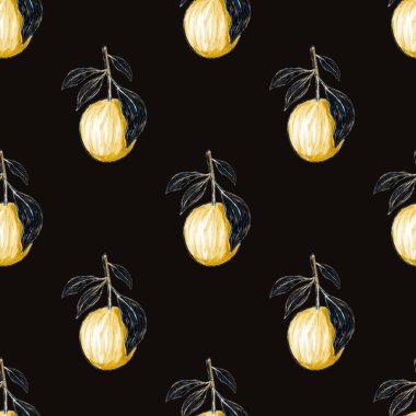 Portakallı, yaratıcı, kusursuz desen. Yağlı boya etkisi. Parlak yaz baskısı. Her amaç için harika bir tasarım