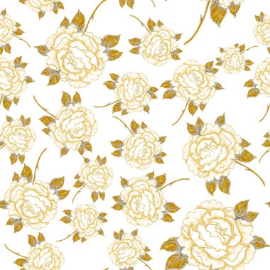 Çiçek buketli suluboya desenli. Klasik botanik çizimi. Her türlü tasarım için zarif bir dekorasyon. Renkli ve soyut çiçekli moda baskısı. Suluboya dokusu.