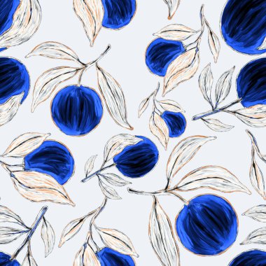 Portakallı, yaratıcı, kusursuz desen. Yağlı boya etkisi. Parlak yaz baskısı. Her amaç için harika bir tasarım