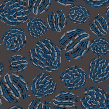 Yaratıcı renkli tropikal yaprakları olan modern, soyut, pürüzsüz desen. Geçmişe dönük parlak yaz geçmişi. Orman yaprakları çizimi. Mayo botanik tasarımı. Antika egzotik baskı.