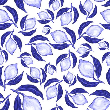 Limonlu, yaratıcı, kusursuz desen. Yağlı boya etkisi. Parlak yaz baskısı. Her amaç için harika bir tasarım