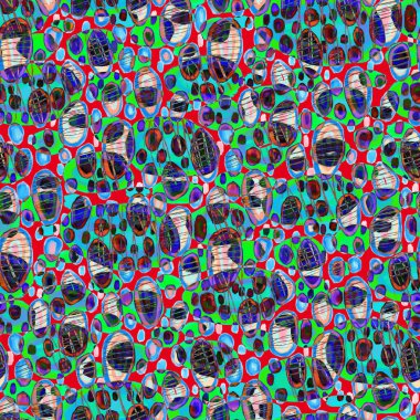 Güzel, parlak soyut elementlerle, yaratıcı, kusursuz bir desen. Her türlü tasarım için renkli bir doku. Grafik olarak soyut bir arkaplan. Çağdaş sanat. Modern tarz modaya uygun. Yağlı boya etkisi.