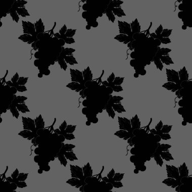 Üzümlü, yaratıcı, kusursuz desen. Yağlı boya etkisi. Parlak yaz baskısı. Her amaç için harika bir tasarım