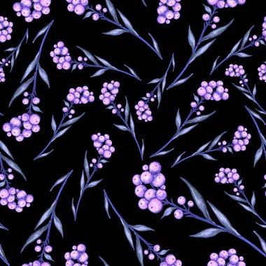 Çiçek buketli suluboya desenli. Klasik botanik çizimi. Her türlü tasarım için zarif bir dekorasyon. Renkli ve soyut çiçekli moda baskısı. Suluboya dokusu.