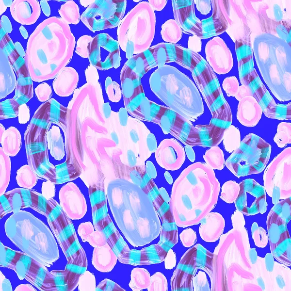 Güzel, parlak soyut elementlerle, yaratıcı, kusursuz bir desen. Her türlü tasarım için renkli bir doku. Grafik olarak soyut bir arkaplan. Çağdaş sanat. Modern tarz modaya uygun. Yağlı boya etkisi.