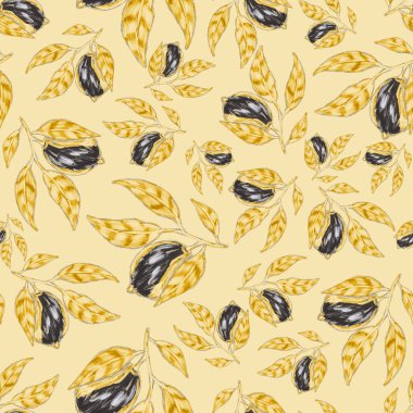 Limonlu, yaratıcı, kusursuz desen. Yağlı boya etkisi. Parlak yaz baskısı. Her amaç için harika bir tasarım