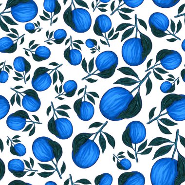 Portakallı, yaratıcı, kusursuz desen. Yağlı boya etkisi. Parlak yaz baskısı. Her amaç için harika bir tasarım