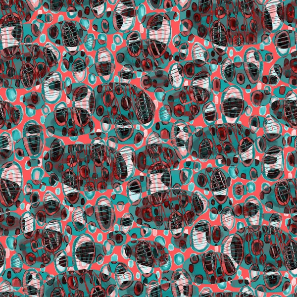 Kreative Nahtlose Muster Mit Schönen Hellen Abstrakten Elementen Bunte Textur — Stockfoto