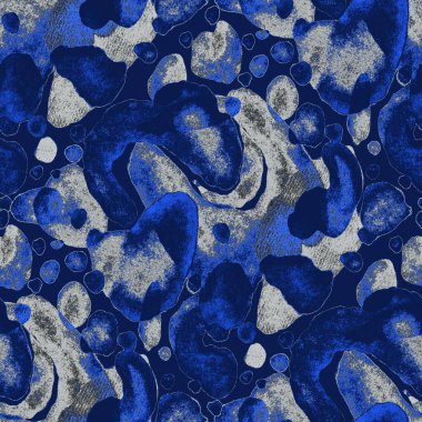 Suluboya, soyut, kusursuz desen. Parlak el yapımı elementlerle yaratıcı doku. Soyut renkli yazdırma.