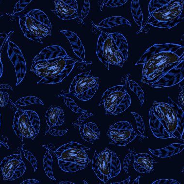 Limonlu, yaratıcı, kusursuz desen. Yağlı boya etkisi. Parlak yaz baskısı. Her amaç için harika bir tasarım