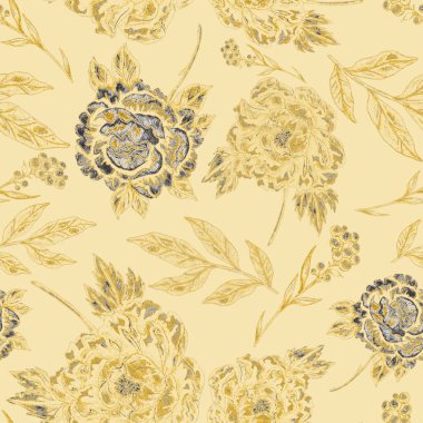 Çiçek buketli suluboya desenli. Klasik botanik çizimi. Her türlü tasarım için zarif bir dekorasyon. Renkli ve soyut çiçekli moda baskısı. Suluboya dokusu.