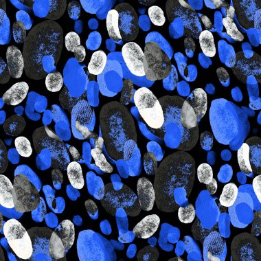 Suluboya, soyut, kusursuz desen. Parlak el yapımı elementlerle yaratıcı doku. Soyut renkli yazdırma.