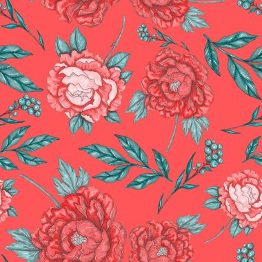 Çiçek buketli suluboya desenli. Klasik botanik çizimi. Her türlü tasarım için zarif bir dekorasyon. Renkli ve soyut çiçekli moda baskısı. Suluboya dokusu.