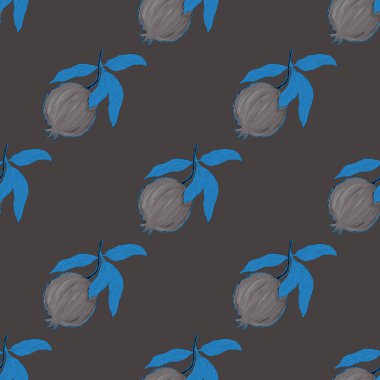 Nar ile yaratıcılığı kusursuz desen. Yağlı boya etkisi. Parlak yaz baskısı. Her amaç için harika bir tasarım