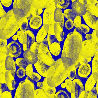 Suluboya, soyut, kusursuz desen. Parlak el yapımı elementlerle yaratıcı doku. Soyut renkli yazdırma.