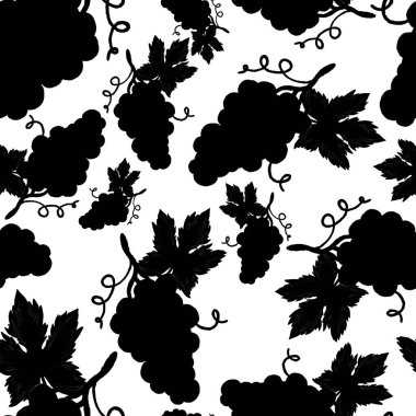 Üzümlü, yaratıcı, kusursuz desen. Yağlı boya etkisi. Parlak yaz baskısı. Her amaç için harika bir tasarım