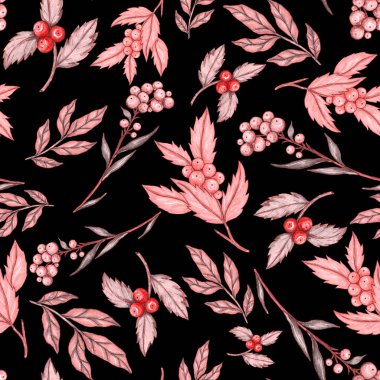 Çiçek buketli suluboya desenli. Klasik botanik çizimi. Her türlü tasarım için zarif bir dekorasyon. Renkli ve soyut çiçekli moda baskısı. Suluboya dokusu.