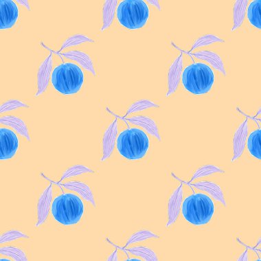 Portakallı, yaratıcı, kusursuz desen. Yağlı boya etkisi. Parlak yaz baskısı. Her amaç için harika bir tasarım