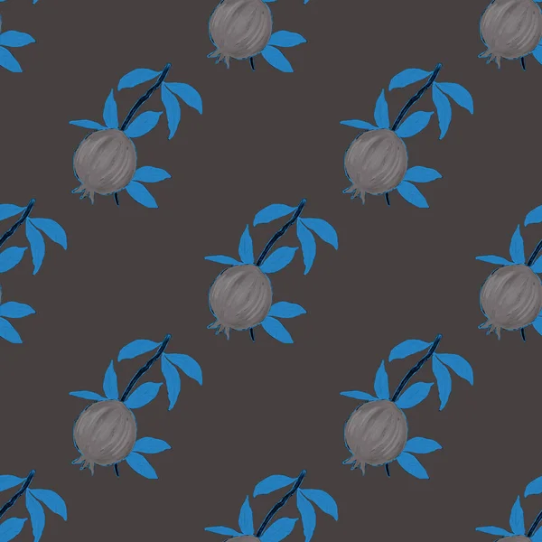 Nar ile yaratıcılığı kusursuz desen. Yağlı boya etkisi. Parlak yaz baskısı. Her amaç için harika bir tasarım