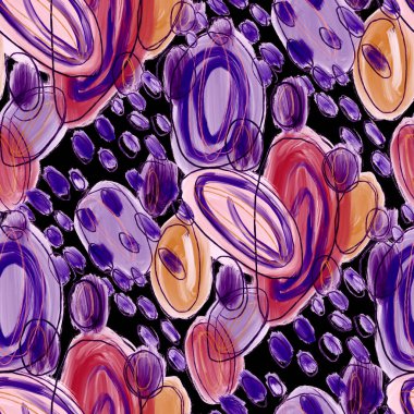 Güzel, parlak soyut elementlerle, yaratıcı, kusursuz bir desen. Her türlü tasarım için renkli bir doku. Grafik olarak soyut bir arkaplan. Çağdaş sanat. Modern tarz modaya uygun. Yağlı boya etkisi.