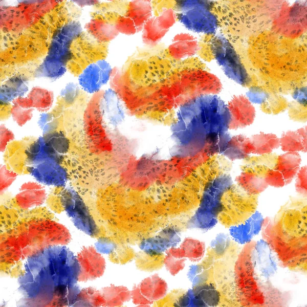Watercolor Abstract Seamless Pattern Creative Texture Bright Abstract Hand Drawn — Stock Photo, Image