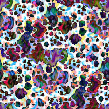 Güzel, parlak soyut elementlerle, yaratıcı, kusursuz bir desen. Her türlü tasarım için renkli bir doku. Grafik olarak soyut bir arkaplan. Çağdaş sanat. Modern tarz modaya uygun. Yağlı boya etkisi.