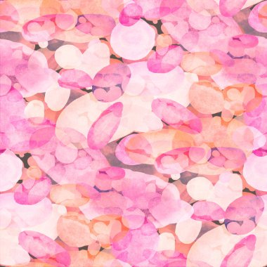 Suluboya, soyut, kusursuz desen. Parlak el yapımı elementlerle yaratıcı doku. Soyut renkli yazdırma.