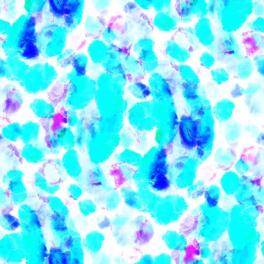 Suluboya, soyut, kusursuz desen. Parlak el yapımı elementlerle yaratıcı doku. Soyut renkli yazdırma.