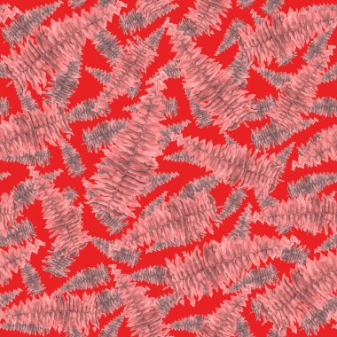 Eğrelti otu yapraklı suluboya desenli. Yaprak süsleme. Klasik botanik egzotik resim duvar kâğıdı.