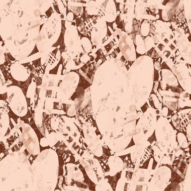 Suluboya, soyut, kusursuz desen. Parlak el yapımı elementlerle yaratıcı doku. Soyut renkli yazdırma.