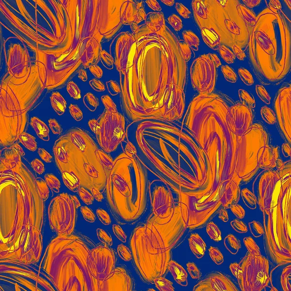 Creatief Naadloos Patroon Met Prachtige Heldere Abstracte Elementen Kleurrijke Textuur — Stockfoto