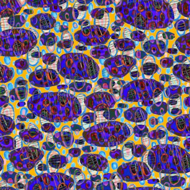 Güzel, parlak soyut elementlerle, yaratıcı, kusursuz bir desen. Her türlü tasarım için renkli bir doku. Grafik olarak soyut bir arkaplan. Çağdaş sanat. Modern tarz modaya uygun. Yağlı boya etkisi.