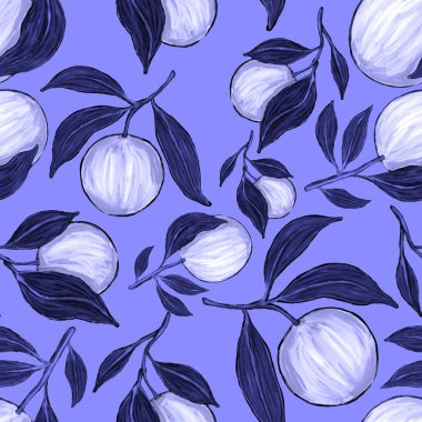 Portakallı, yaratıcı, kusursuz desen. Yağlı boya etkisi. Parlak yaz baskısı. Her amaç için harika bir tasarım