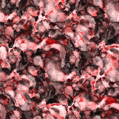 Suluboya, soyut, kusursuz desen. Parlak el yapımı elementlerle yaratıcı doku. Soyut renkli yazdırma.