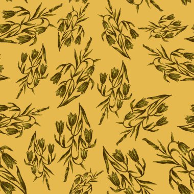 Çiçek buketli suluboya desenli. Klasik botanik çizimi. Her türlü tasarım için zarif bir dekorasyon. Renkli ve soyut çiçekli moda baskısı. Suluboya dokusu.