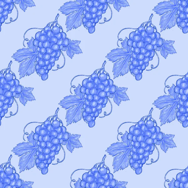 Üzümlü, yaratıcı, kusursuz desen. Yağlı boya etkisi. Parlak yaz baskısı. Her amaç için harika bir tasarım
