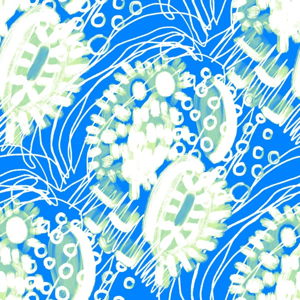 Creative Seamless Pattern Beautiful Bright Abstract Elements Colorful Texture Any — Stock Photo, Image