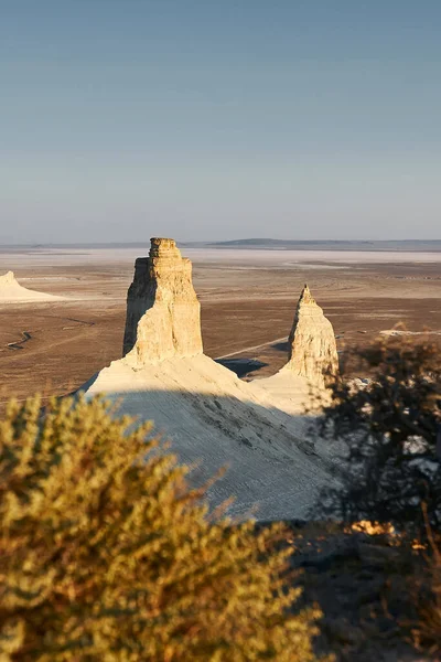 Ustyurt Plateau Boszhira Bottom Dry Ocean Tethys Mangistau Kazakhstan Royalty Free Stock Images