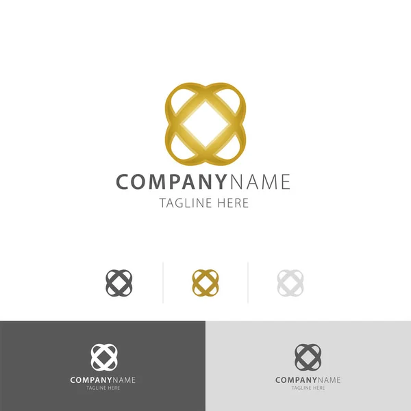 iş altıgen altın geometrik logo vektörü