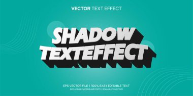 Gölge retro yazı tipi düzenlenebilir metin efekti