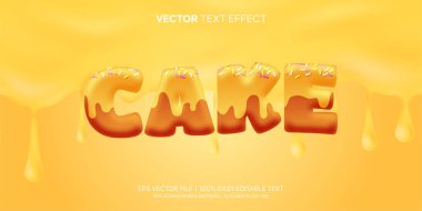 Düzenlenebilir metin efektli peynirli kek