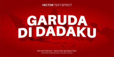 Endonezya dilinde düzenlenebilir metin efekti