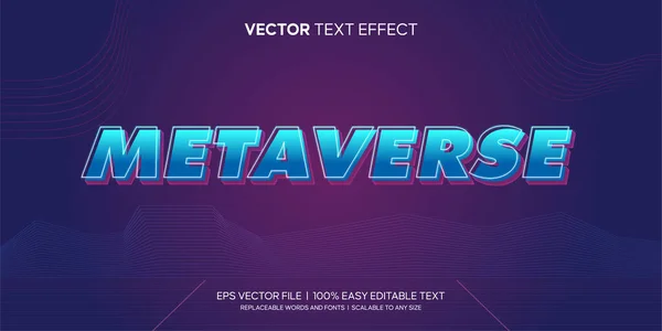 Metaverse NFT uzay biçimi düzenlenebilir metin efekti